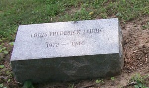 Louis Frederick Leurig grave marker